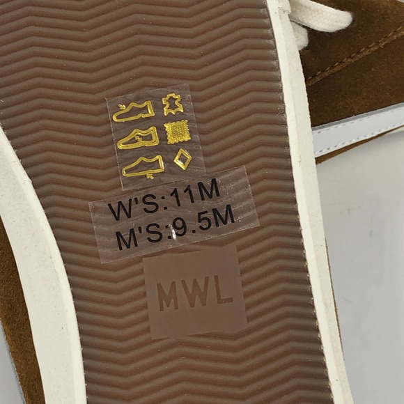 New Madewell Lowtop Brown Sneakers Men's Size 9.5 Women's 11 Unisex Fleece Lined - Picture 4 of 9